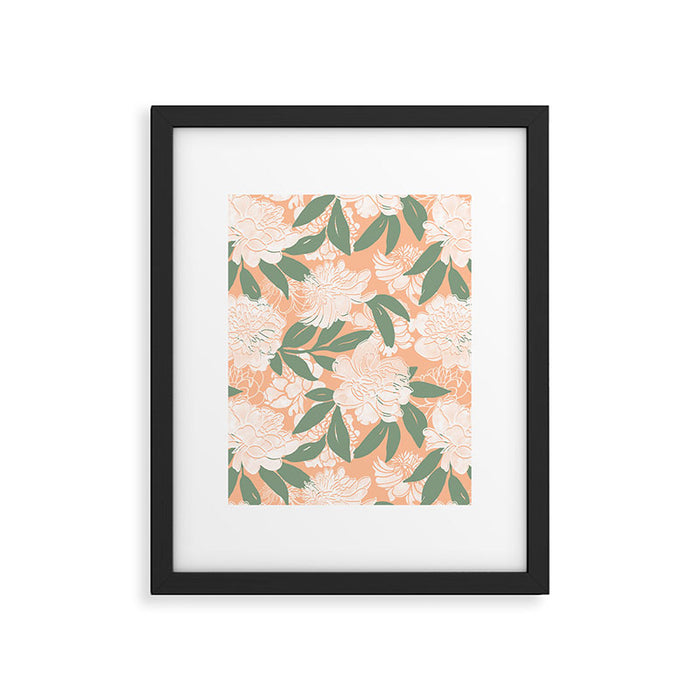 Modern floral blooms PGM7 Framed Art Print Gallery Image 1