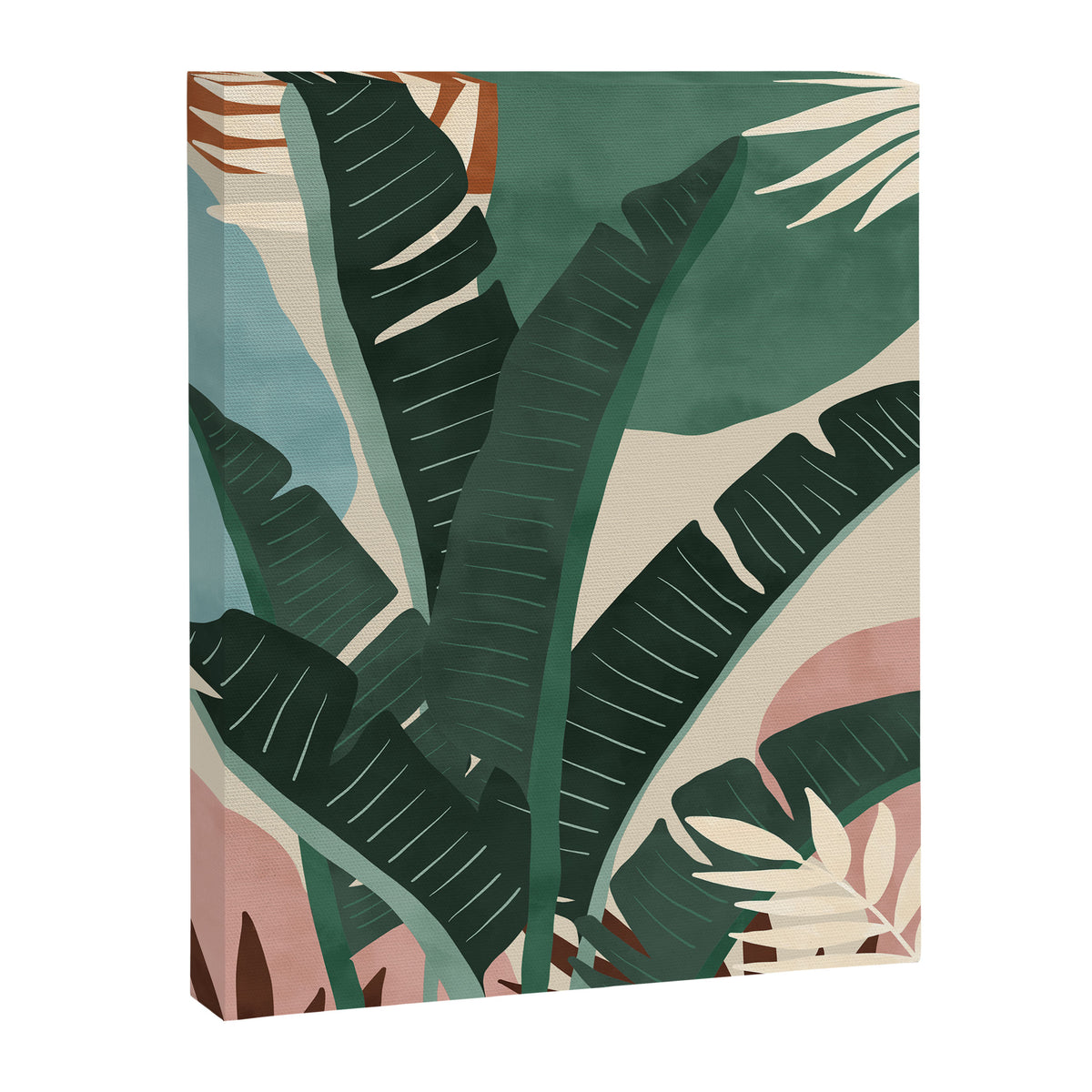 Modern jungle shapes Canvas Print Gallery Image 8
