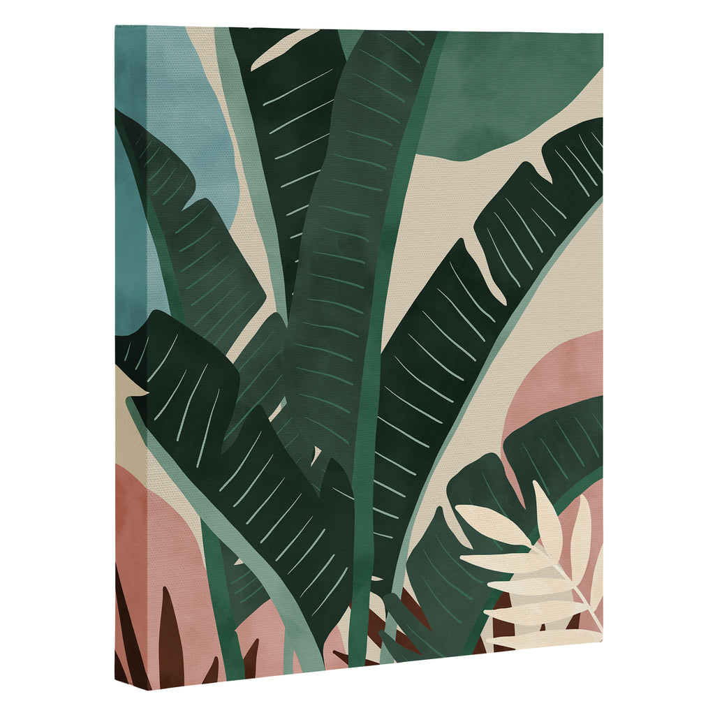 Modern jungle shapes Canvas Print Gallery Image 3