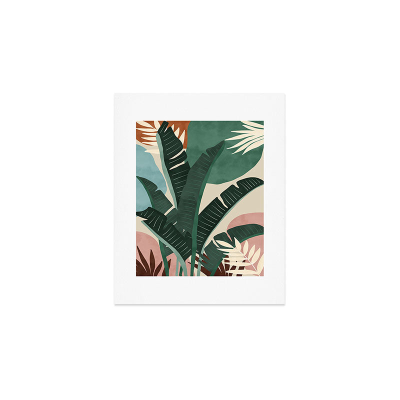 Modern jungle shapes Art Print Gallery Image 1