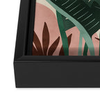 Modern jungle shapes Framed Canvas Print Gallery Image 3