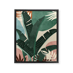 Modern jungle shapes Framed Canvas Print Gallery Image 8