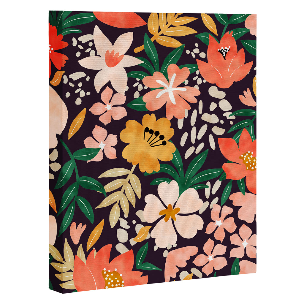 Modern meadow blooming Canvas Print Gallery Image 3