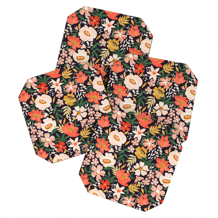 Modern meadow blooming Coaster Gallery Image 1