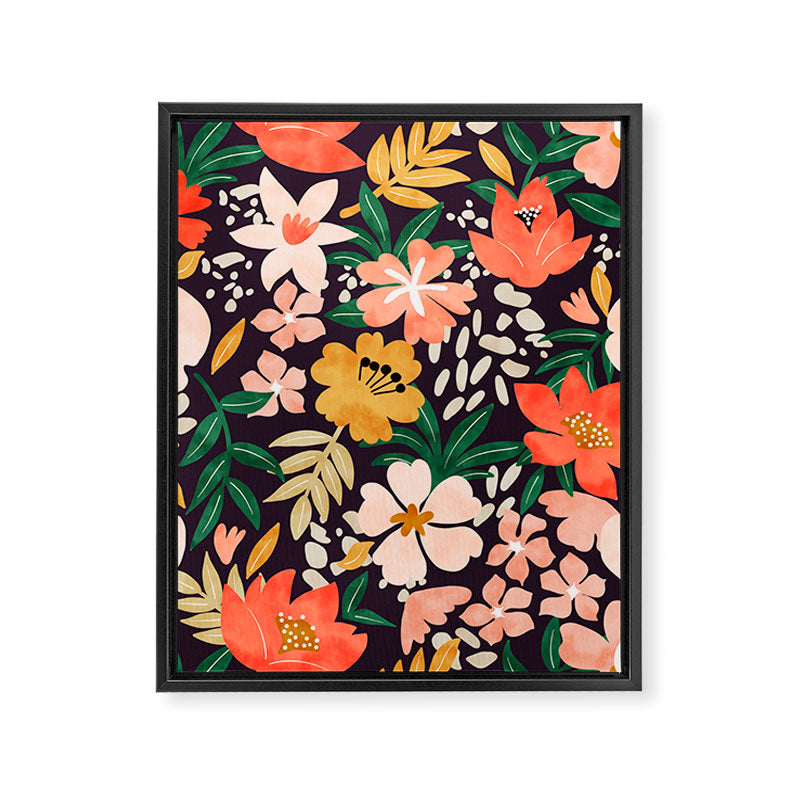 Modern meadow blooming Framed Canvas Print Gallery Image 8