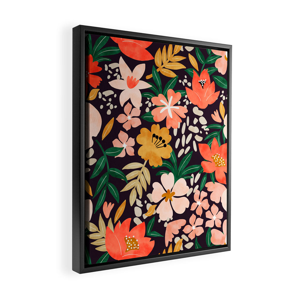 Modern meadow blooming Framed Canvas Print Gallery Image 2