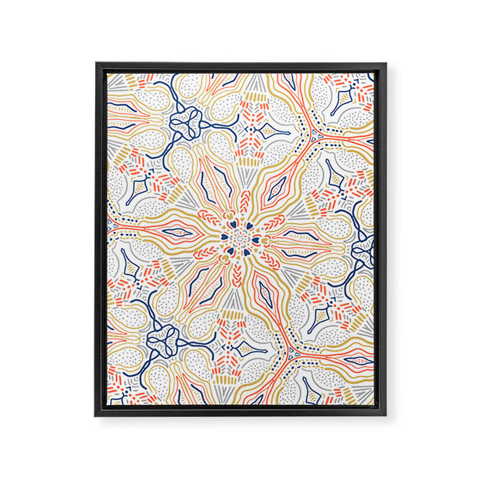 Modern mosaic mandalas Framed Canvas Print Gallery Image 1