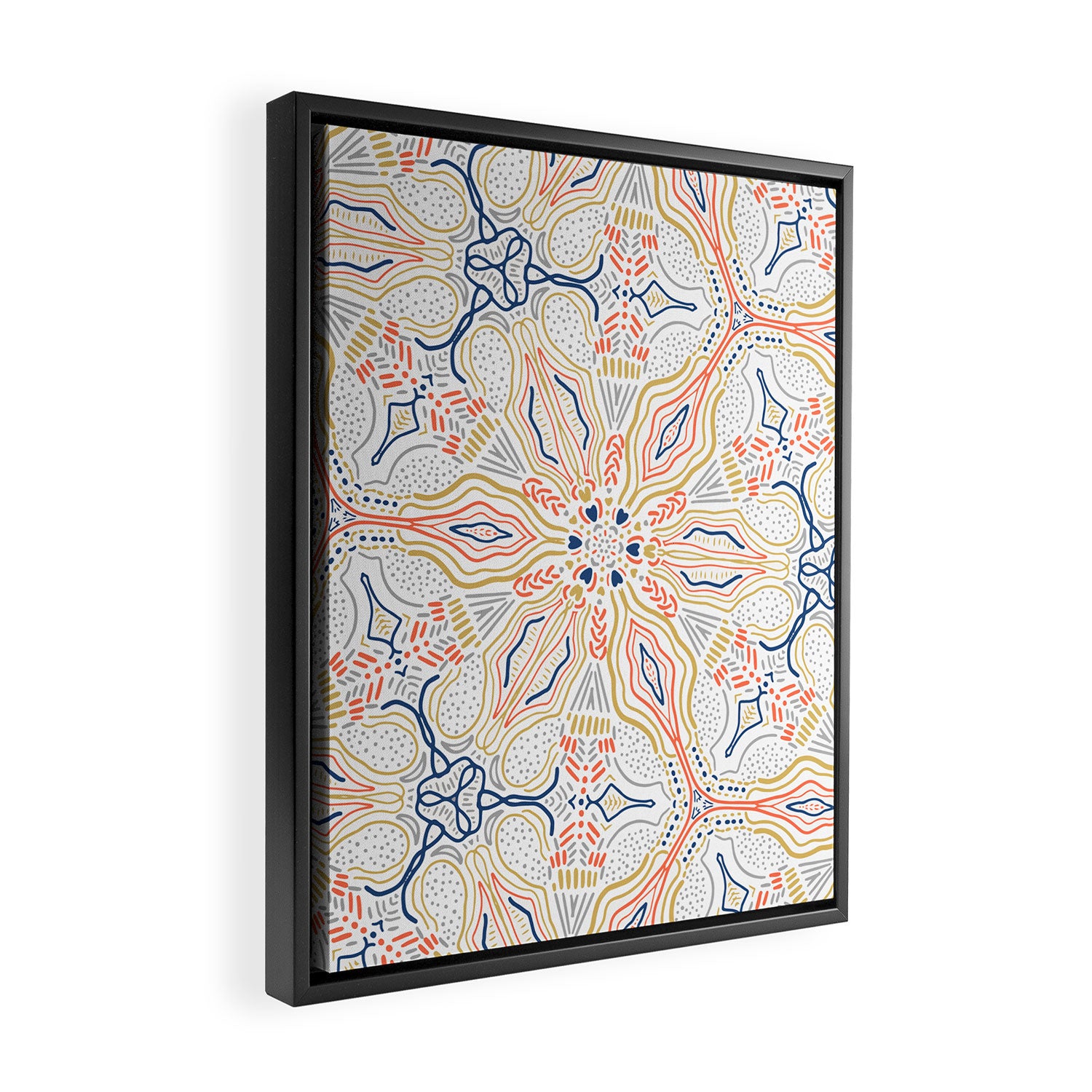Modern mosaic mandalas Framed Canvas Print Gallery Image 2