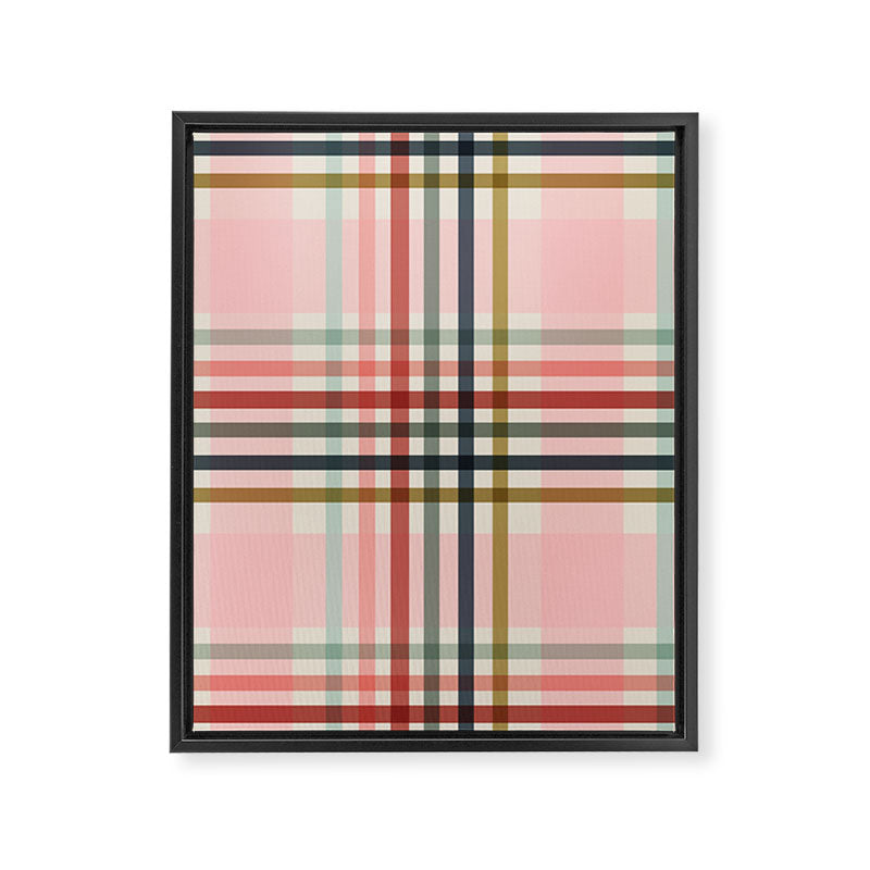 Modern Pastel Grid B Framed Canvas Print Gallery Image 8