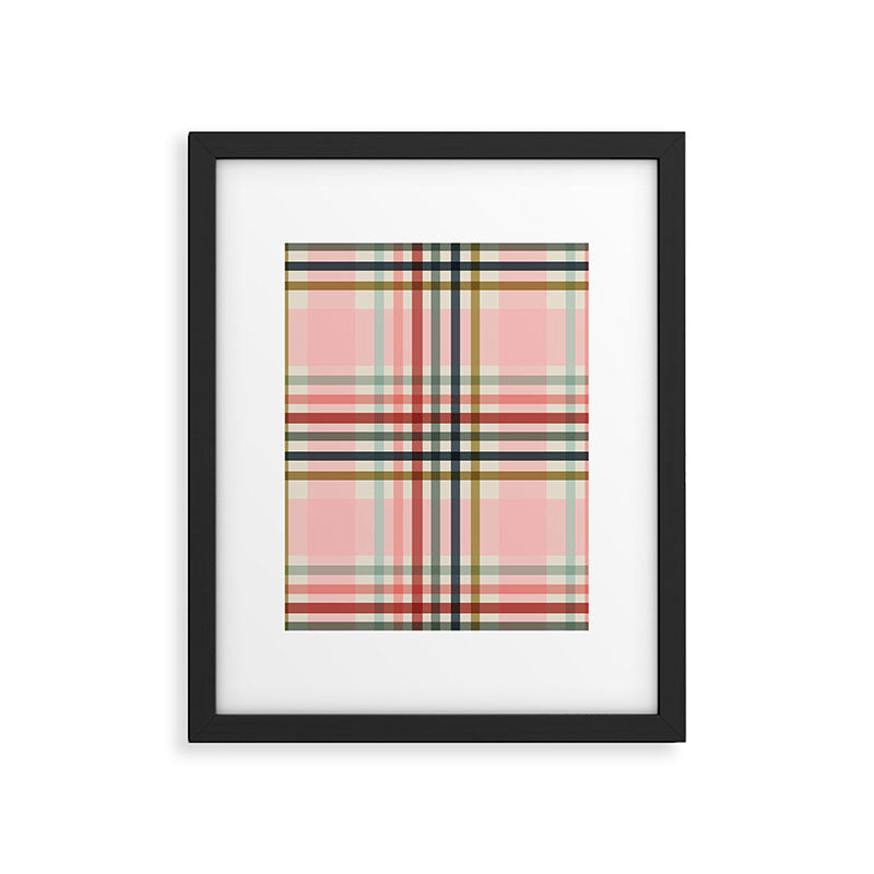 Modern Pastel Grid B Framed Art Print Gallery Image 6