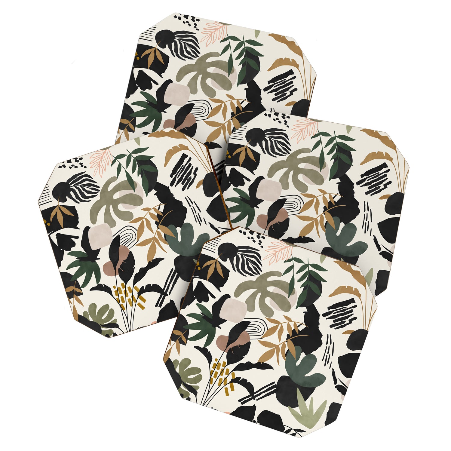 Modern simple jungle 52 Coaster Gallery Image 1