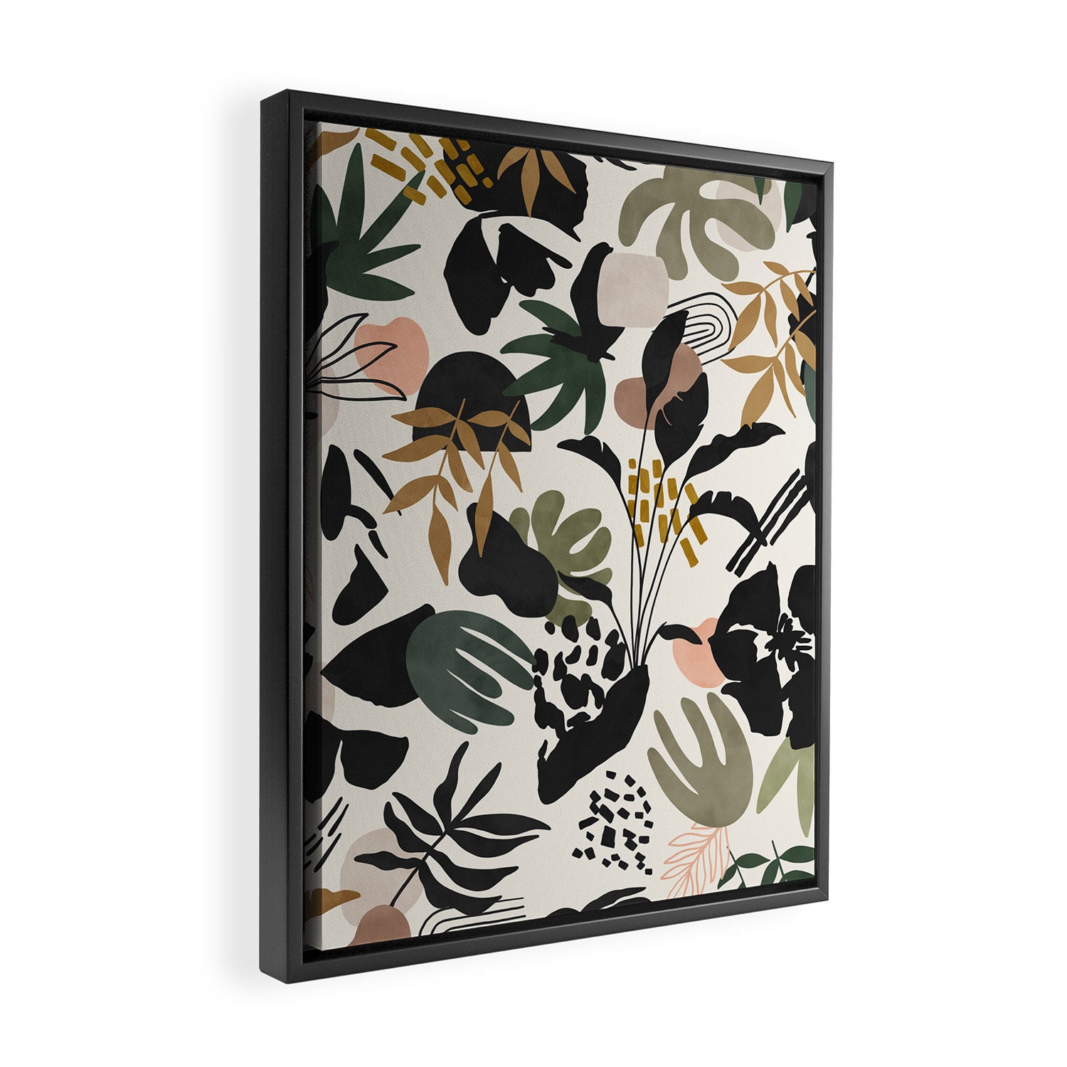 Modern simple jungle 52 Framed Canvas Print Gallery Image 2