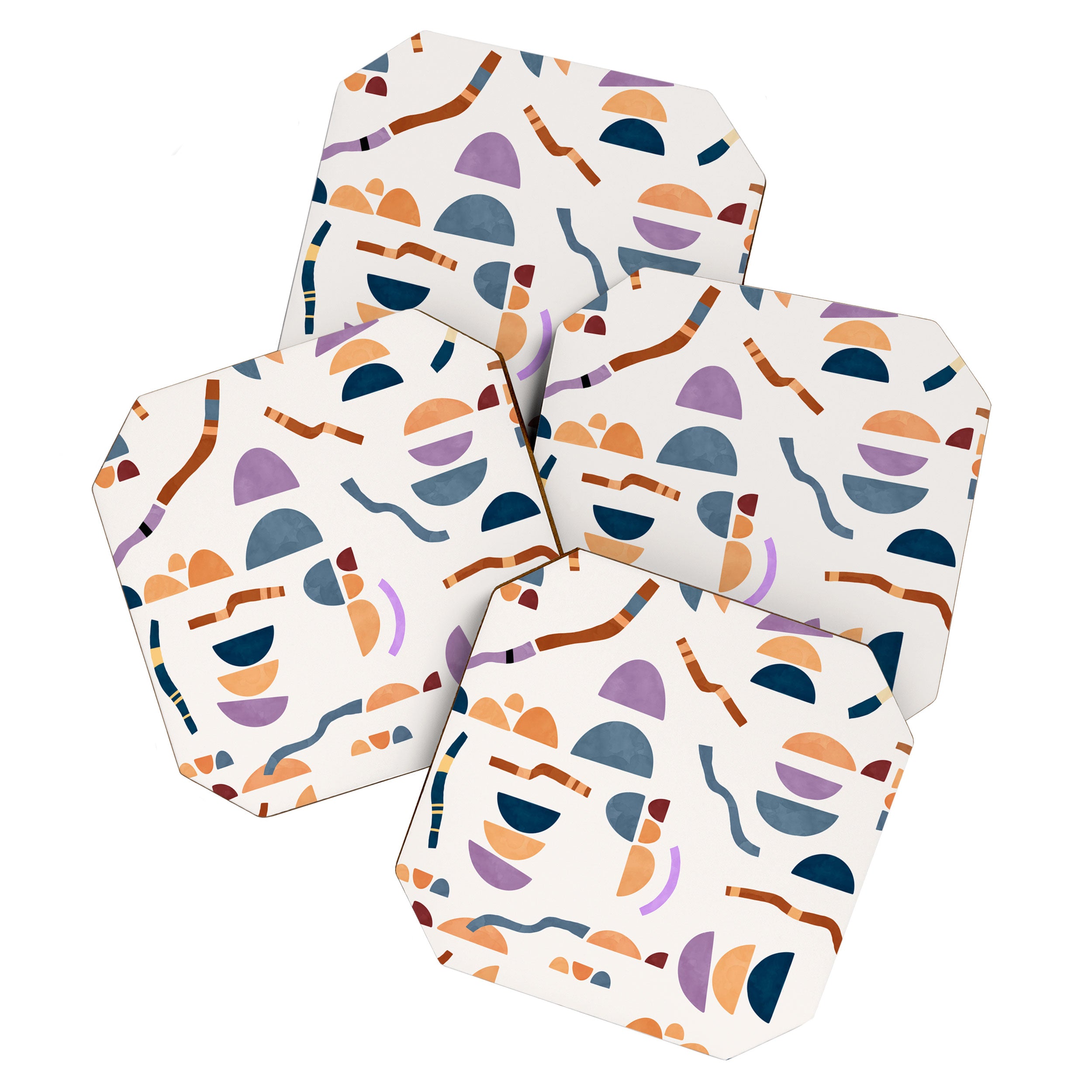Modern simple shapes C Coaster Gallery Image 1