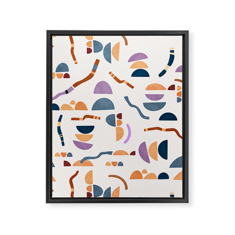 Modern simple shapes C Framed Canvas Print Gallery Image 8