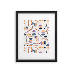 Modern simple shapes C Framed Art Print Gallery Image 6