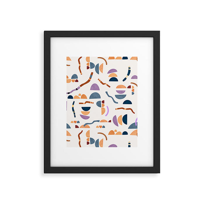 Modern simple shapes C Framed Art Print Gallery Image 1