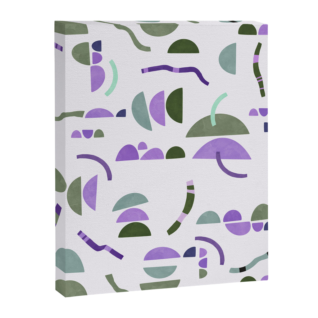 Modern simple shapes pattern LG Canvas Print Gallery Image 8