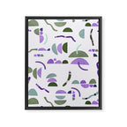 Modern simple shapes pattern LG Framed Canvas Print Gallery Image 8