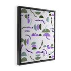 Modern simple shapes pattern LG Framed Canvas Print Gallery Image 2