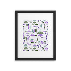 Modern simple shapes pattern LG Framed Art Print Gallery Image 6