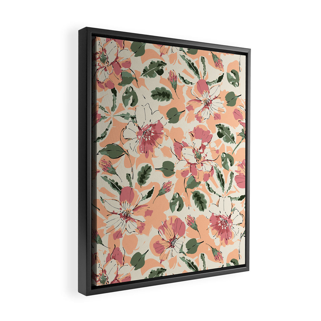 Modern tropical garden PF01 Framed Canvas Print Gallery Image 2