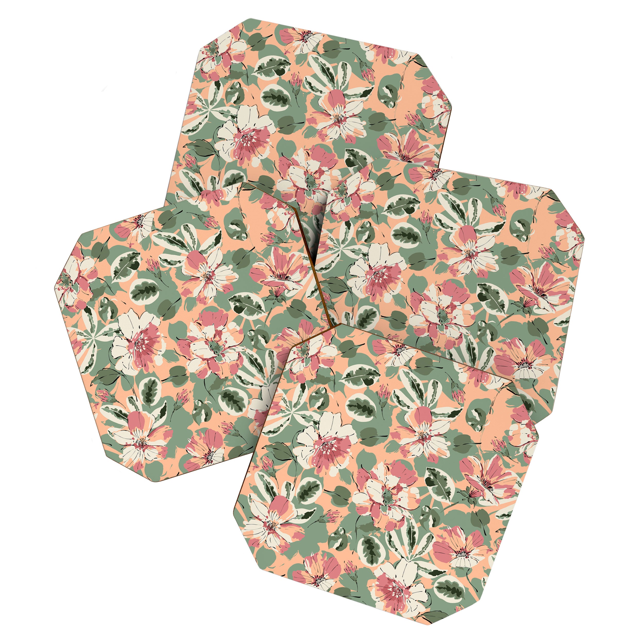 Modern tropical garden PFG2 Coaster Gallery Image 1