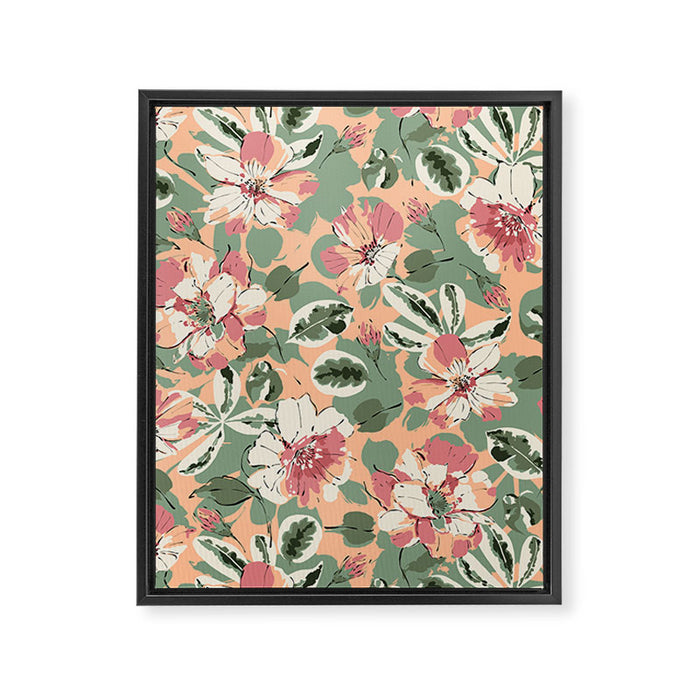 Modern tropical garden PFG2 Framed Canvas Print Gallery Image 1