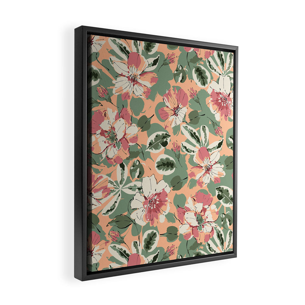 Modern tropical garden PFG2 Framed Canvas Print Gallery Image 2