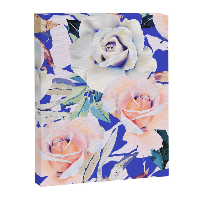 Modern Vibrant Flowery Garden B Canvas Print Gallery Image 1