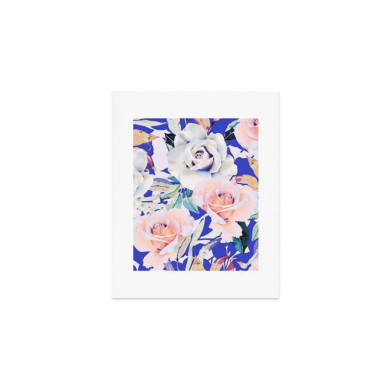 Modern Vibrant Flowery Garden B Art Print Gallery Image 1
