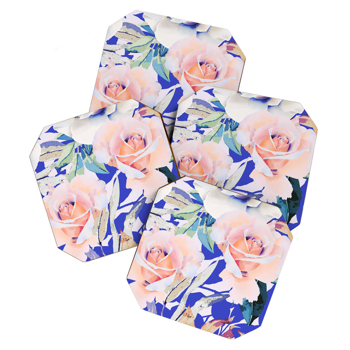 Modern Vibrant Flowery Garden B Coaster Gallery Image 1