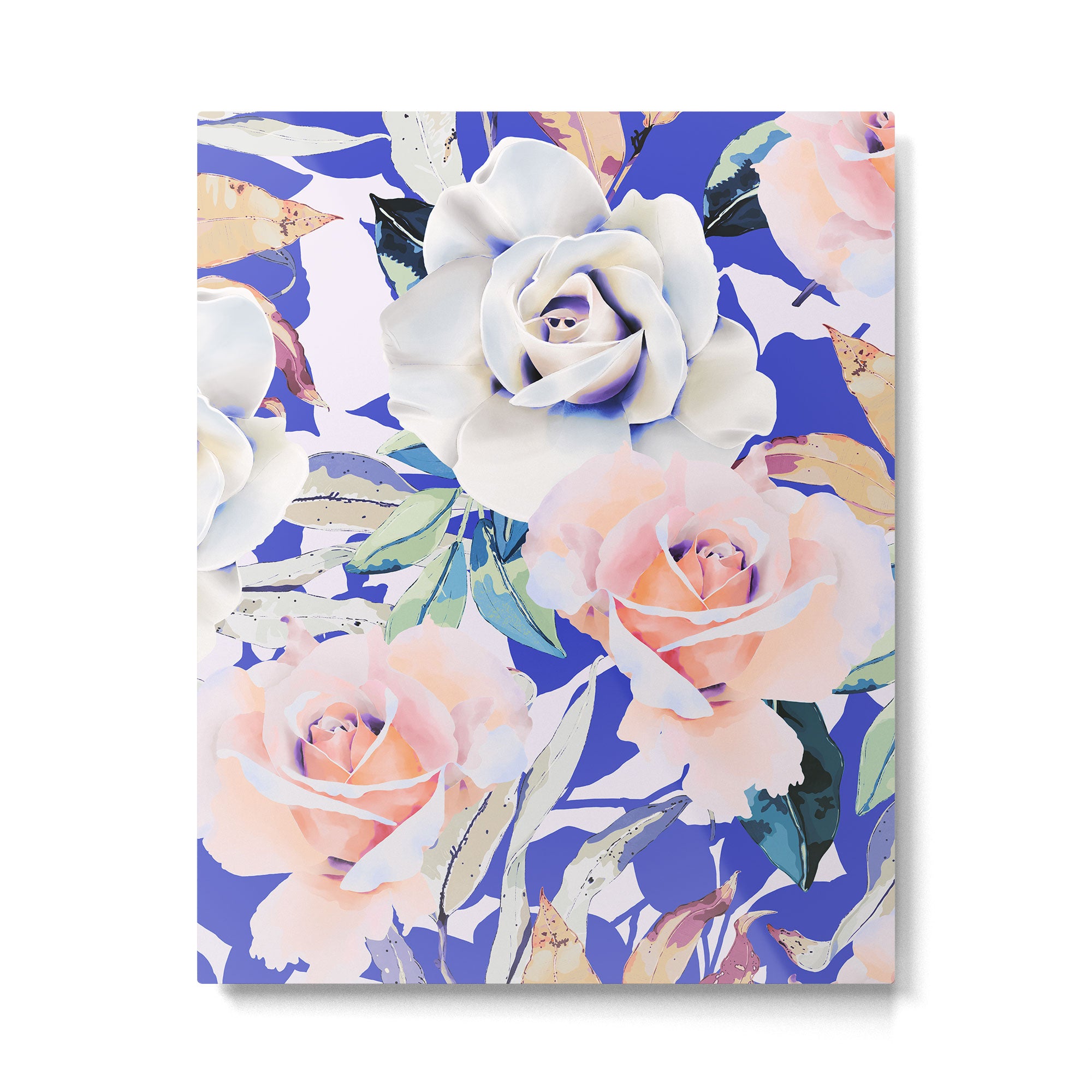 Modern Vibrant Flowery Garden B Metal Print Gallery Image 6