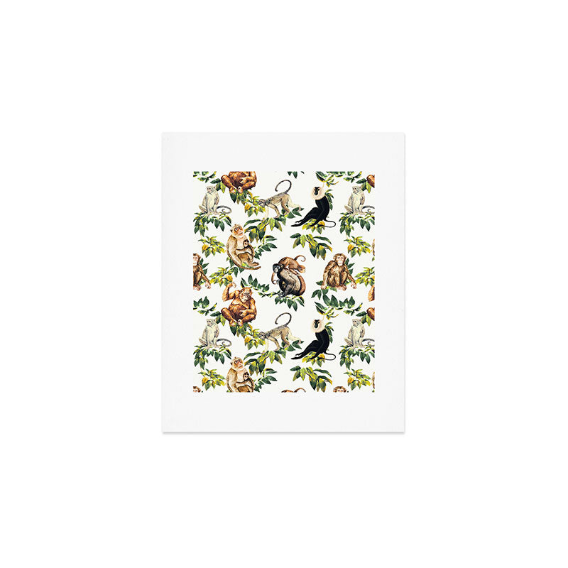 Monkeys, orangutans and more Art Print Gallery Image 1
