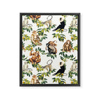 Monkeys, orangutans and more Framed Canvas Print Gallery Image 8