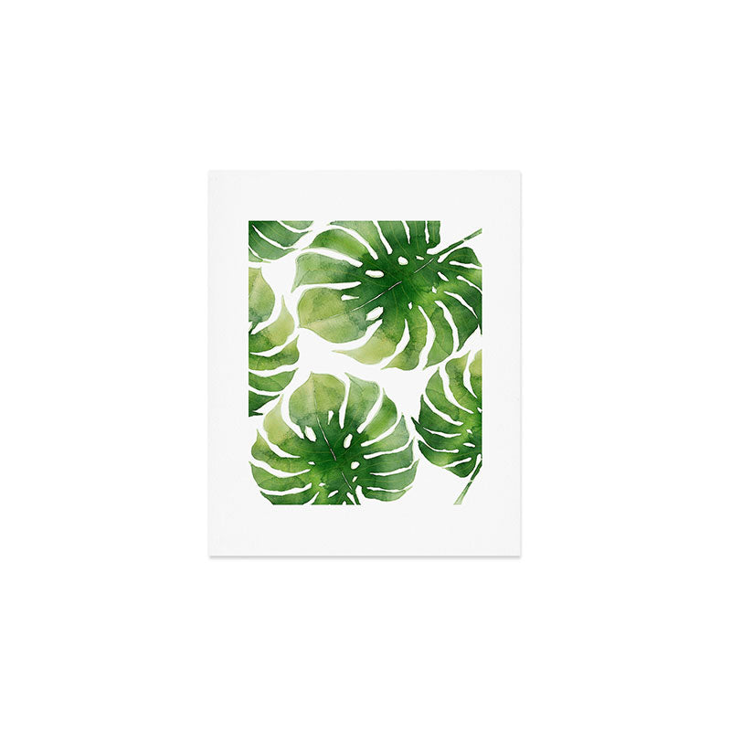 Monstera watercolor I Art Print Gallery Image 1