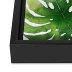Monstera watercolor I Framed Canvas Print Gallery Image 3