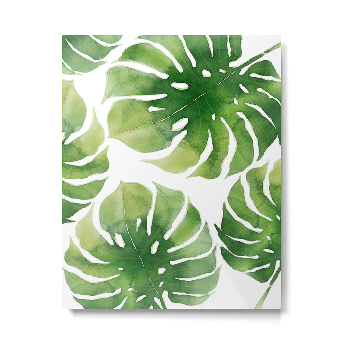 Monstera watercolor I Metal Print Gallery Image 1