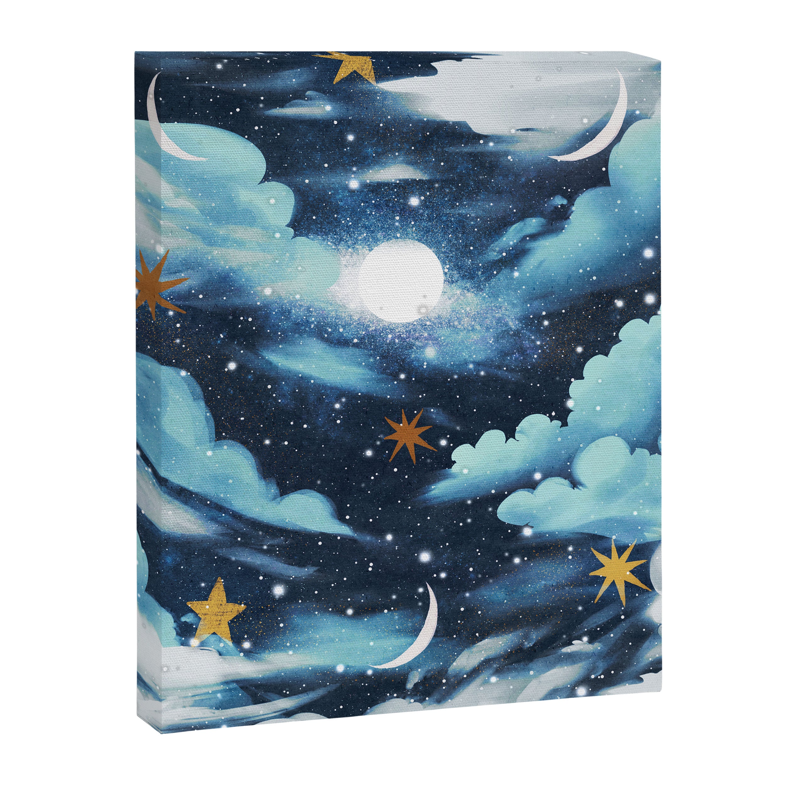 Moonlit Cloud Fantasy A Canvas Print Gallery Image 8