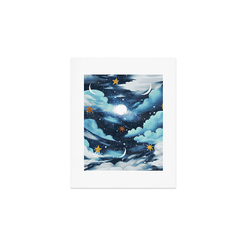 Moonlit Cloud Fantasy A Art Print Gallery Image 1