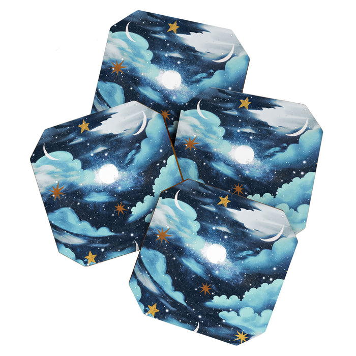 Moonlit Cloud Fantasy A Coaster Gallery Image 1