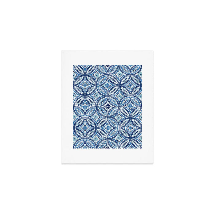 Moroccan Vibes Indigo C Art Print Gallery Image 1