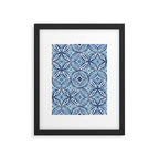 Moroccan Vibes Indigo C Framed Art Print Gallery Image 6