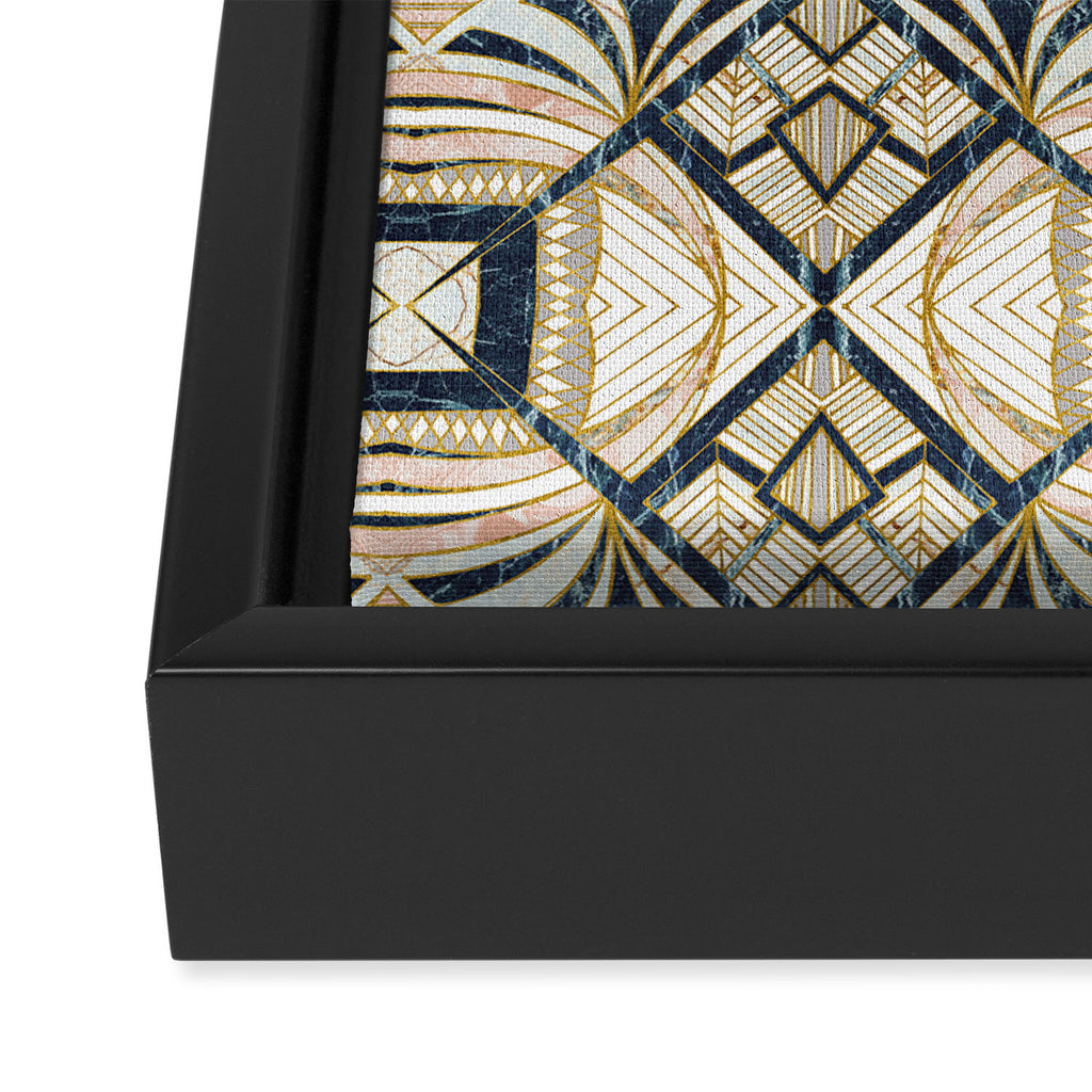 Mosaic marbled art deco II Framed Canvas Print Gallery Image 3