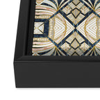 Mosaic marbled art deco II Framed Canvas Print Gallery Image 3