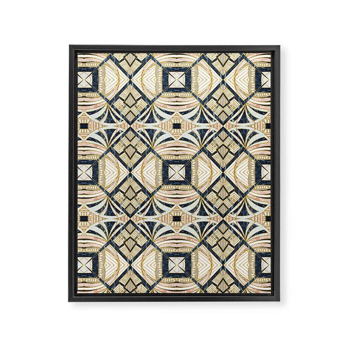 Mosaic marbled art deco II Framed Canvas Print Gallery Image 1