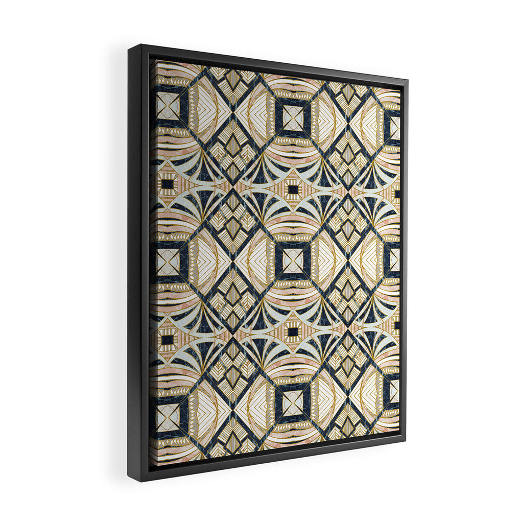 Mosaic marbled art deco II Framed Canvas Print Gallery Image 2
