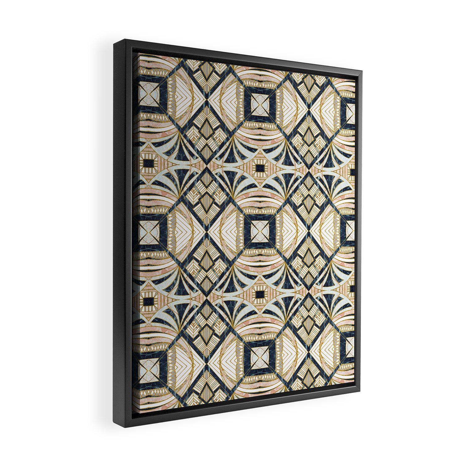 Mosaic marbled art deco II Framed Canvas Print Gallery Image 2