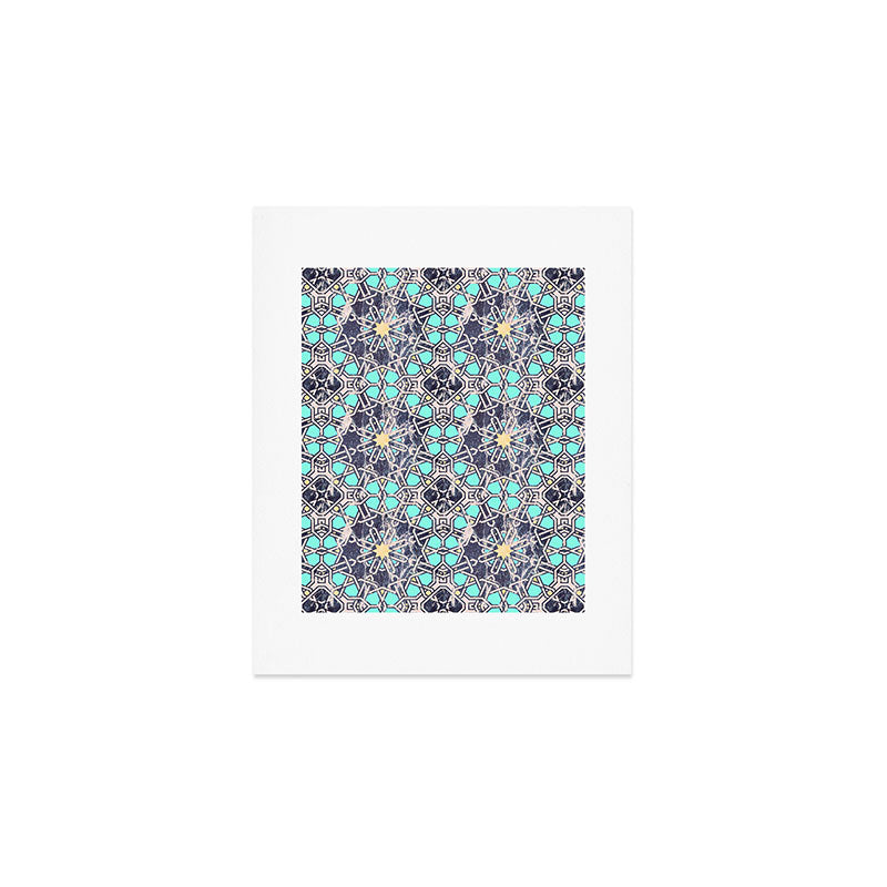 Mosaic moroccan tile B Art Print Gallery Image 1