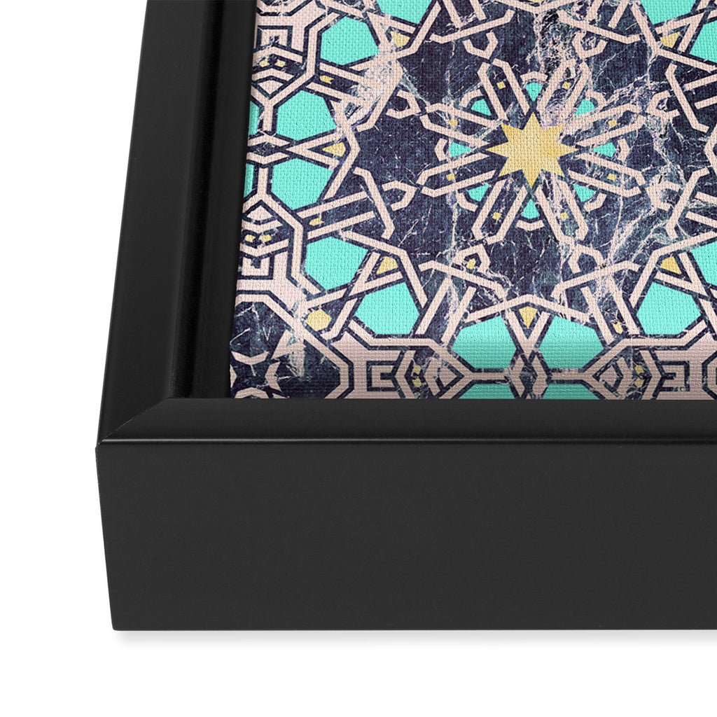 Mosaic moroccan tile B Framed Canvas Print Gallery Image 3