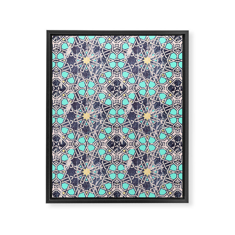 Mosaic moroccan tile B Framed Canvas Print Gallery Image 6